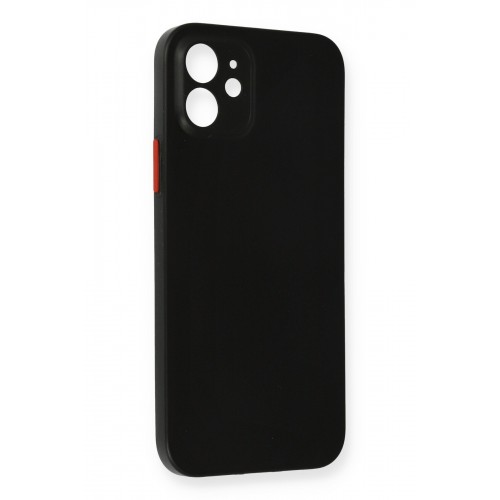 Newface iPhone 12 Kılıf PP Ultra İnce Kapak - Siyah Newface iPhone 12 Kılıf PP Ultra İnce Kapak - Siyah