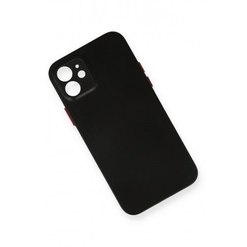 Newface iPhone 12 Kılıf PP Ultra İnce Kapak - Siyah Newface iPhone 12 Kılıf PP Ultra İnce Kapak - Siyah