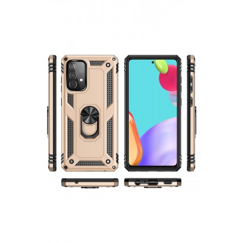 Newface Samsung Galaxy A32 Kılıf Sofya Yüzüklü Silikon Kapak - Gold Newface Samsung Galaxy A32 Kılıf Sofya Yüzüklü Silikon Kapak - Gold