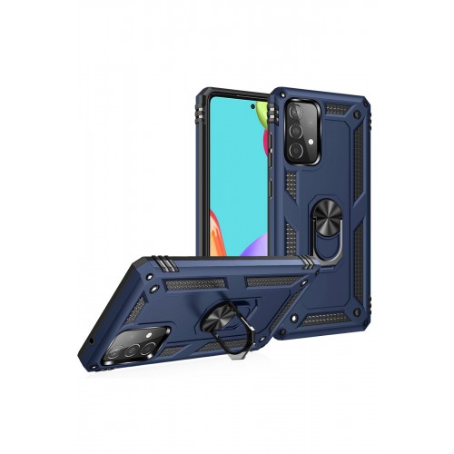 Newface Samsung Galaxy A52 Kılıf Sofya Yüzüklü Silikon Kapak - Lacivert Newface Samsung Galaxy A52 Kılıf Sofya Yüzüklü Silikon Kapak - Lacivert
