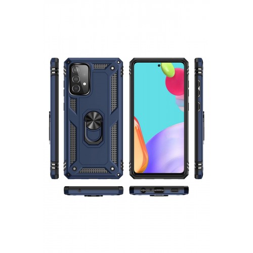 Newface Samsung Galaxy A52 Kılıf Sofya Yüzüklü Silikon Kapak - Lacivert Newface Samsung Galaxy A52 Kılıf Sofya Yüzüklü Silikon Kapak - Lacivert