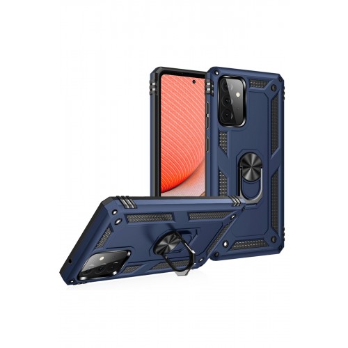 Newface Samsung Galaxy A72 Kılıf Sofya Yüzüklü Silikon Kapak - Lacivert Newface Samsung Galaxy A72 Kılıf Sofya Yüzüklü Silikon Kapak - Lacivert