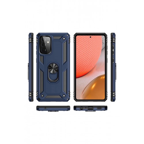 Newface Samsung Galaxy A72 Kılıf Sofya Yüzüklü Silikon Kapak - Lacivert Newface Samsung Galaxy A72 Kılıf Sofya Yüzüklü Silikon Kapak - Lacivert