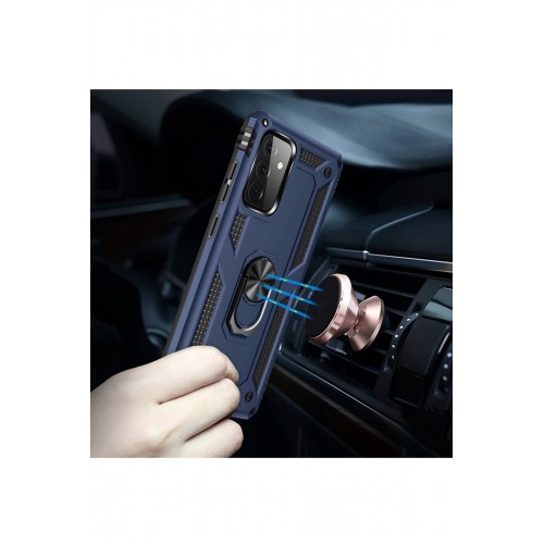 Newface Samsung Galaxy A72 Kılıf Sofya Yüzüklü Silikon Kapak - Lacivert Newface Samsung Galaxy A72 Kılıf Sofya Yüzüklü Silikon Kapak - Lacivert