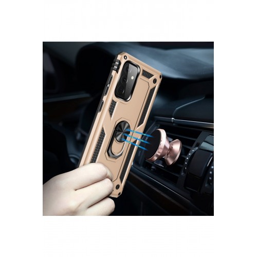 Newface Samsung Galaxy A72 Kılıf Sofya Yüzüklü Silikon Kapak - Gold Newface Samsung Galaxy A72 Kılıf Sofya Yüzüklü Silikon Kapak - Gold
