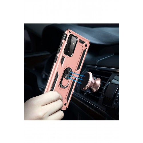 Newface Samsung Galaxy A72 Kılıf Sofya Yüzüklü Silikon Kapak - Rose Newface Samsung Galaxy A72 Kılıf Sofya Yüzüklü Silikon Kapak - Rose