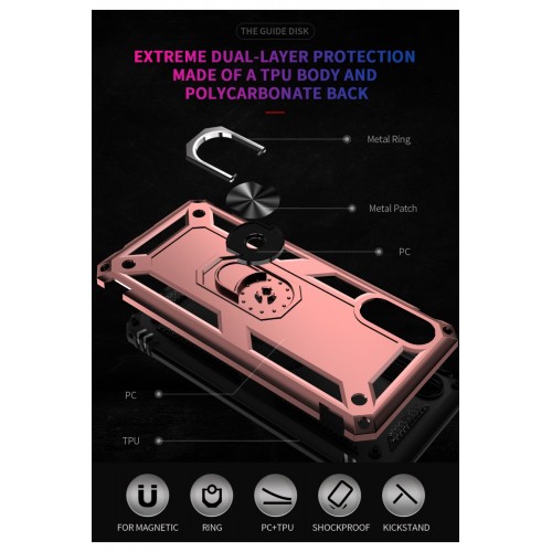 Newface Samsung Galaxy A02 Kılıf Sofya Yüzüklü Silikon Kapak - Rose Newface Samsung Galaxy A02 Kılıf Sofya Yüzüklü Silikon Kapak - Rose