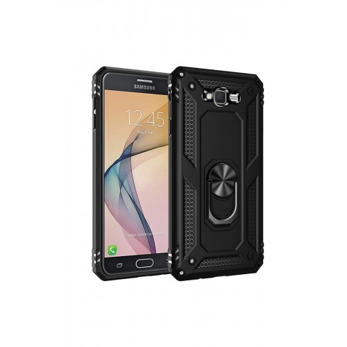 Newface Samsung Galaxy J7 Kılıf Sofya Yüzüklü Silikon Kapak - Siyah Newface Samsung Galaxy J7 Kılıf Sofya Yüzüklü Silikon Kapak - Siyah