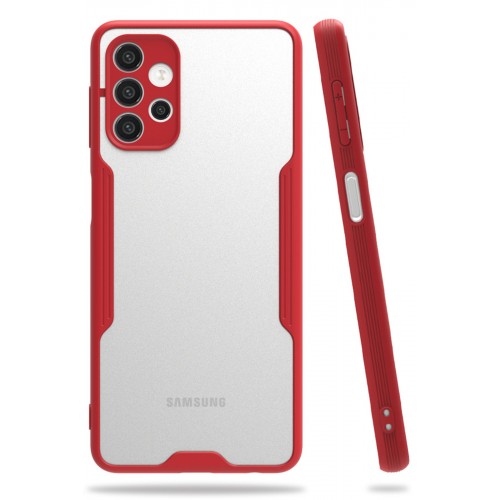 Newface Samsung Galaxy A52 Kılıf Platin Silikon - Kırmızı Newface Samsung Galaxy A52 Kılıf Platin Silikon - Kırmızı