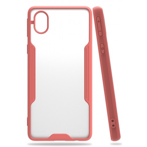 Newface Samsung Galaxy A01 Core Kılıf Platin Silikon - Pembe Newface Samsung Galaxy A01 Core Kılıf Platin Silikon - Pembe