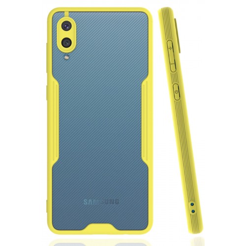Newface Samsung Galaxy A02 Kılıf Platin Silikon - Sarı Newface Samsung Galaxy A02 Kılıf Platin Silikon - Sarı