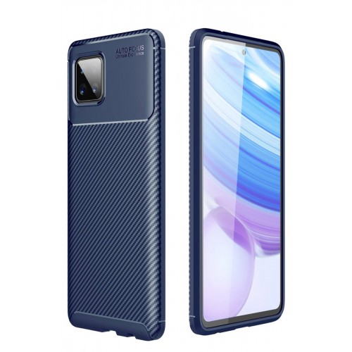 Newface Samsung Galaxy A81 / Note 10 Lite Kılıf Focus Karbon Silikon - Lacivert Newface Samsung Galaxy A81 / Note 10 Lite Kılıf Focus Karbon Silikon - Lacivert