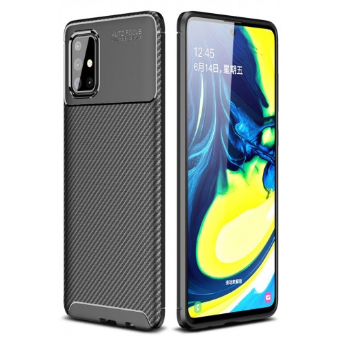 Newface Samsung Galaxy A71 Kılıf Focus Karbon Silikon - Siyah Newface Samsung Galaxy A71 Kılıf Focus Karbon Silikon - Siyah