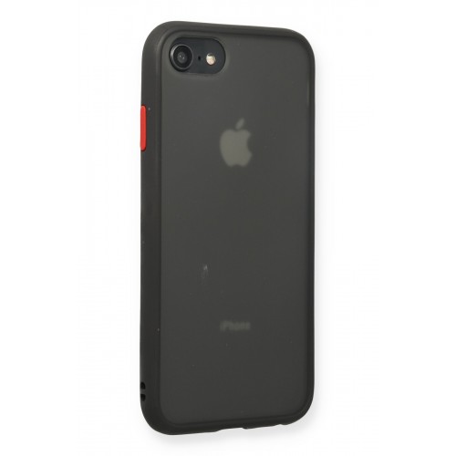 Newface iPhone 7 Kılıf Montreal Silikon Kapak - Siyah Newface iPhone 7 Kılıf Montreal Silikon Kapak - Siyah