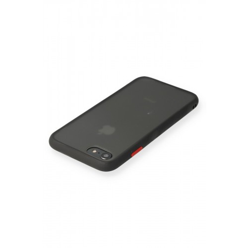Newface iPhone 7 Kılıf Montreal Silikon Kapak - Siyah Newface iPhone 7 Kılıf Montreal Silikon Kapak - Siyah