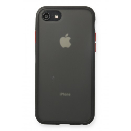 Newface iPhone 8 Kılıf Montreal Silikon Kapak - Siyah Newface iPhone 8 Kılıf Montreal Silikon Kapak - Siyah