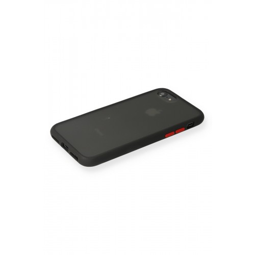 Newface iPhone 8 Kılıf Montreal Silikon Kapak - Siyah Newface iPhone 8 Kılıf Montreal Silikon Kapak - Siyah