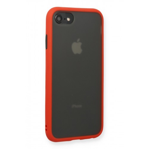 Newface iPhone 8 Kılıf Montreal Silikon Kapak - Kırmızı Newface iPhone 8 Kılıf Montreal Silikon Kapak - Kırmızı