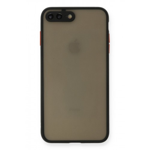 Newface iPhone 7 Plus Kılıf Montreal Silikon Kapak - Siyah