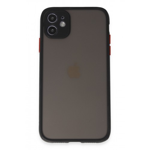 Newface iPhone 11 Kılıf Montreal Silikon Kapak - Siyah Newface iPhone 11 Kılıf Montreal Silikon Kapak - Siyah