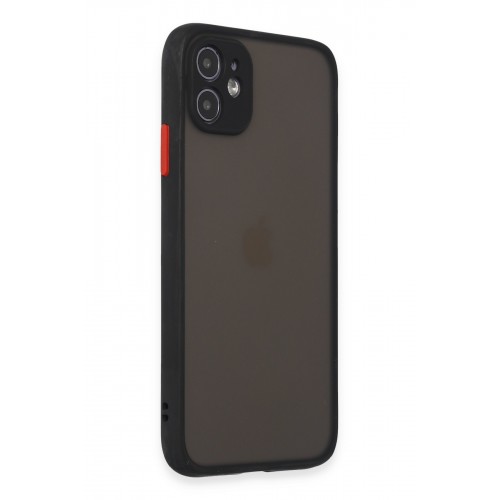 Newface iPhone 11 Kılıf Montreal Silikon Kapak - Siyah Newface iPhone 11 Kılıf Montreal Silikon Kapak - Siyah