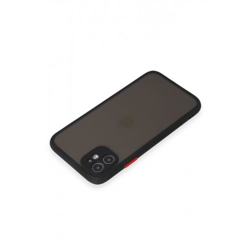 Newface iPhone 11 Kılıf Montreal Silikon Kapak - Siyah Newface iPhone 11 Kılıf Montreal Silikon Kapak - Siyah