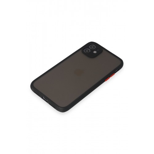 Newface iPhone 11 Kılıf Montreal Silikon Kapak - Siyah Newface iPhone 11 Kılıf Montreal Silikon Kapak - Siyah