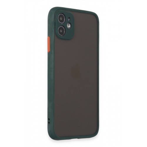 Newface iPhone 11 Kılıf Montreal Silikon Kapak - Yeşil Newface iPhone 11 Kılıf Montreal Silikon Kapak - Yeşil