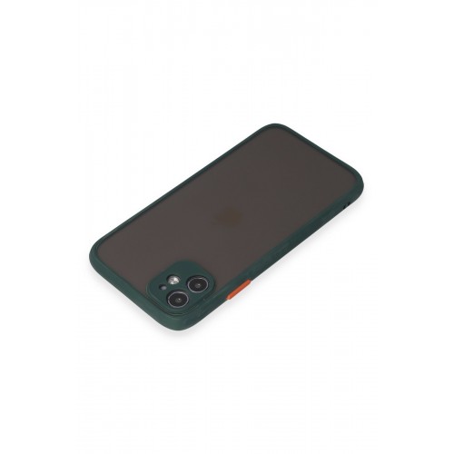 Newface iPhone 11 Kılıf Montreal Silikon Kapak - Yeşil Newface iPhone 11 Kılıf Montreal Silikon Kapak - Yeşil