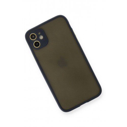 Newface iPhone 11 Kılıf Montreal Silikon Kapak - Lacivert Newface iPhone 11 Kılıf Montreal Silikon Kapak - Lacivert