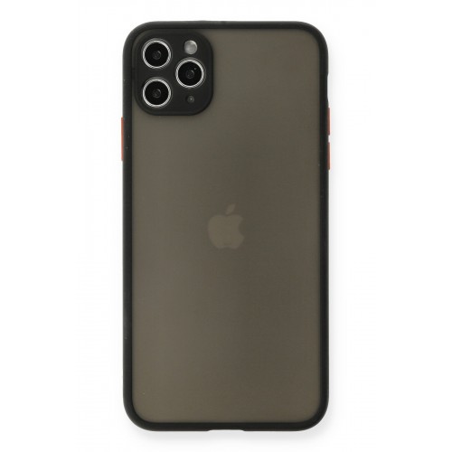 Newface iPhone 11 Pro Max Kılıf Montreal Silikon Kapak - Siyah