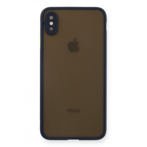 Newface iPhone X Kılıf Montreal Silikon Kapak - Lacivert Newface iPhone X Kılıf Montreal Silikon Kapak - Lacivert