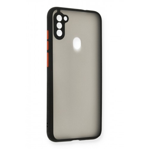 Newface Samsung Galaxy M11 Kılıf Montreal Silikon Kapak - Siyah