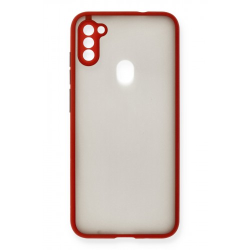 Newface Samsung Galaxy M11 Kılıf Montreal Silikon Kapak - Kırmızı Newface Samsung Galaxy M11 Kılıf Montreal Silikon Kapak - Kırmızı