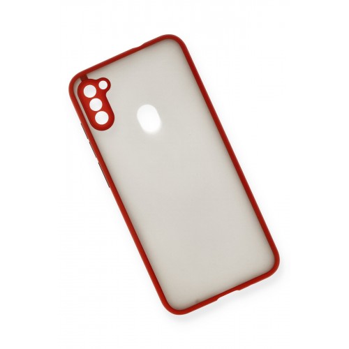 Newface Samsung Galaxy M11 Kılıf Montreal Silikon Kapak - Kırmızı Newface Samsung Galaxy M11 Kılıf Montreal Silikon Kapak - Kırmızı