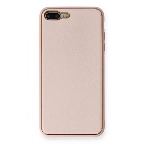 Newface iPhone 7 Plus Kılıf Coco Deri Silikon Kapak - Pembe Newface iPhone 7 Plus Kılıf Coco Deri Silikon Kapak - Pembe