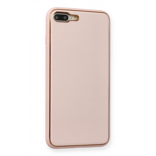 Newface iPhone 7 Plus Kılıf Coco Deri Silikon Kapak - Pembe Newface iPhone 7 Plus Kılıf Coco Deri Silikon Kapak - Pembe