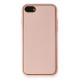 Newface iPhone 7 Kılıf Coco Deri Silikon Kapak - Pembe Newface iPhone 7 Kılıf Coco Deri Silikon Kapak - Pembe