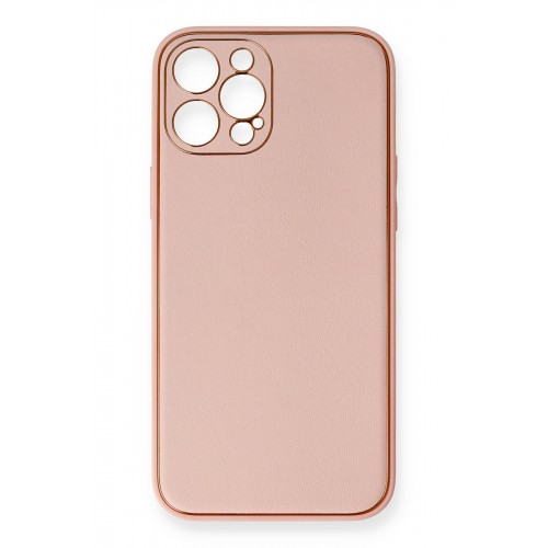 Newface iPhone 12 Pro Max Kılıf Coco Deri Silikon Kapak - Pembe Newface iPhone 12 Pro Max Kılıf Coco Deri Silikon Kapak - Pembe