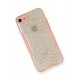 Newface iPhone SE 2020 Kılıf Platin Simli Silikon - Pembe Newface iPhone SE 2020 Kılıf Platin Simli Silikon - Pembe