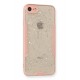 Newface iPhone SE 2020 Kılıf Platin Simli Silikon - Pembe Newface iPhone SE 2020 Kılıf Platin Simli Silikon - Pembe