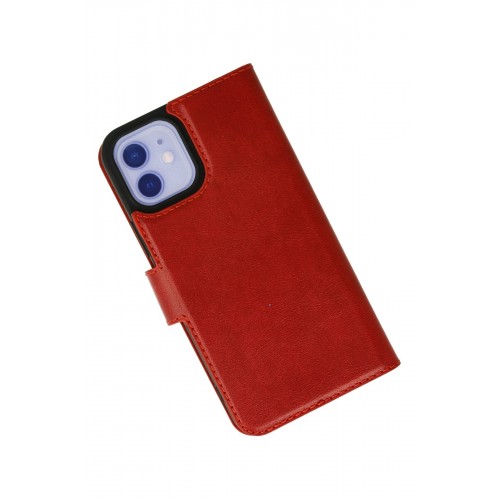 Newface iPhone 12 Kılıf Trend S Plus Kapaklı Kılıf - Kırmızı Newface iPhone 12 Kılıf Trend S Plus Kapaklı Kılıf - Kırmızı