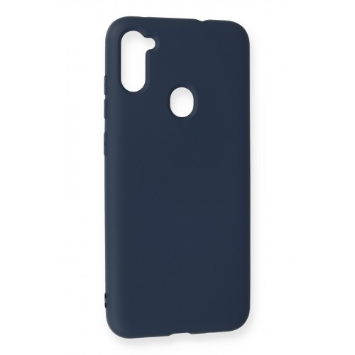 Newface Samsung Galaxy M11 Kılıf Nano içi Kadife Silikon - Lacivert Newface Samsung Galaxy M11 Kılıf Nano içi Kadife Silikon - Lacivert