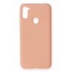 Newface Samsung Galaxy M11 Kılıf Nano içi Kadife Silikon - Pudra Newface Samsung Galaxy M11 Kılıf Nano içi Kadife Silikon - Pudra