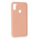 Newface Samsung Galaxy M11 Kılıf Nano içi Kadife Silikon - Pudra Newface Samsung Galaxy M11 Kılıf Nano içi Kadife Silikon - Pudra