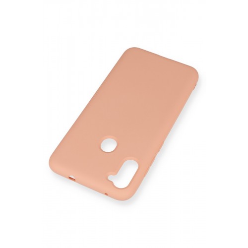 Newface Samsung Galaxy M11 Kılıf Nano içi Kadife Silikon - Pudra Newface Samsung Galaxy M11 Kılıf Nano içi Kadife Silikon - Pudra