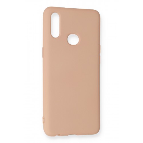 Newface Samsung Galaxy A10S Kılıf Nano içi Kadife Silikon - Pudra Newface Samsung Galaxy A10S Kılıf Nano içi Kadife Silikon - Pudra