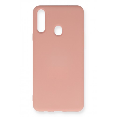 Newface Samsung Galaxy A20S Kılıf Nano içi Kadife Silikon - Pudra Newface Samsung Galaxy A20S Kılıf Nano içi Kadife Silikon - Pudra