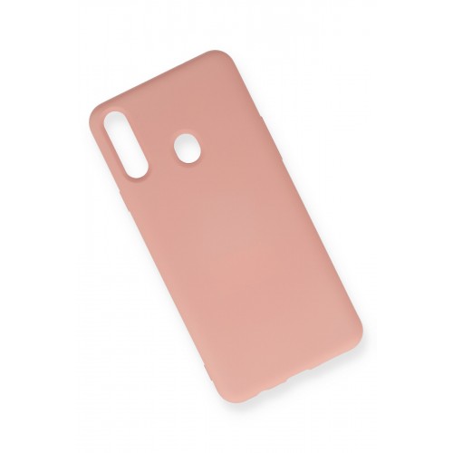 Newface Samsung Galaxy A20S Kılıf Nano içi Kadife Silikon - Pudra Newface Samsung Galaxy A20S Kılıf Nano içi Kadife Silikon - Pudra