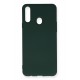 Newface Samsung Galaxy A20S Kılıf Nano içi Kadife Silikon - Koyu Yeşil Newface Samsung Galaxy A20S Kılıf Nano içi Kadife Silikon - Koyu Yeşil